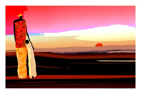 Afrique - Mere & Fils Contemplation