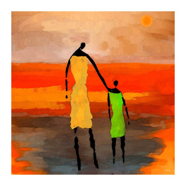 Afrique - Mere & Fille Contemplation