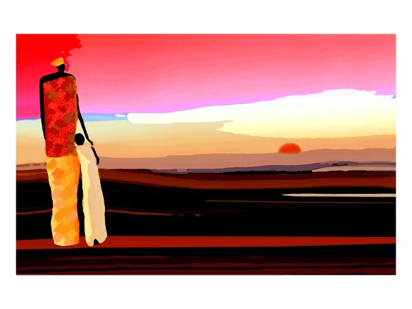 Afrique - Mere & Fils Contemplation